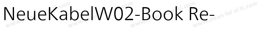 NeueKabelW02-Book Re字体转换